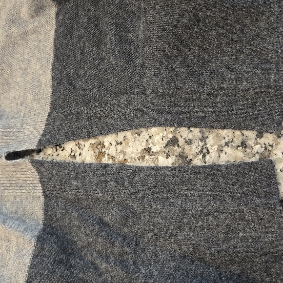 LOFT PLUS LONG LINED STRIPED OPEN FRONT PONCHO CARDIGAN. SIZE 16/18. - Picture 5 of 6